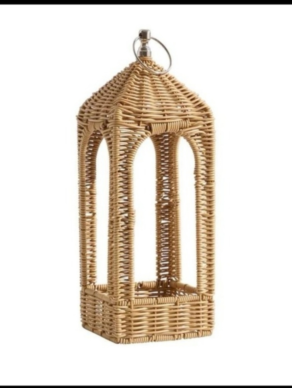 My Texas House 14.75” Rattan Lantern